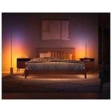 Philips Signe gradient gulvlampe, LED lys Hvid/træ, Philips Hue White and Color ambiance Signe gradient gulvlampe, Intelligent gulvbelysning, Bluetooth/Zigbee, Hvid, LED, Aluminium, Ikke-udskiftelig pære(r)