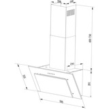 Respekta CH 33060 WB, Emhætte Hvid