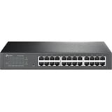 TP-Link TL-SG1024DE Administreret L2 Gigabit Ethernet (10/100/1000) 1U Sort, Switch Sort, Administreret, L2, Gigabit Ethernet (10/100/1000), Stativ-montering, 1U