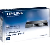 TP-Link TL-SG1024DE Administreret L2 Gigabit Ethernet (10/100/1000) 1U Sort, Switch Sort, Administreret, L2, Gigabit Ethernet (10/100/1000), Stativ-montering, 1U