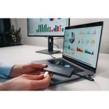 Verbatim CMH-09 USB Type-C 10000 Mbit/s Sølv, Docking station grå, USB Type-C, HDMI, RJ-45, USB 3.2 Gen 1 (3.1 Gen 1) Type-A, USB 3.2 Gen 2 (3.1 Gen 2) Type-A, USB 3.2 Gen 2..., MicroSD (TransFlash), SD, 10000 Mbit/s, 60 Hz, Sølv