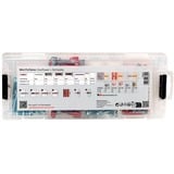 fischer Mini-FixTainer-DUOPOWER, "Klopp Signature" kampagneboks, Dyvel Lys grå/Rød