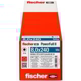 fischer Træskrue PowerFull II 8,0x240 ZK TX VG 