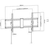 goobay Pro TILT (XL), Wall Mount Sort