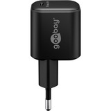 goobay USB-C opladningssæt, PD, 65 watt, USB-C tekstilkabel, Oplader Sort