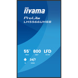 iiyama LH5566UHSB-B1AG, Offentlig visning Sort (mat)