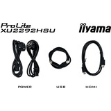 iiyama XU2292HSU-B6, LED-skærm Sort (mat)