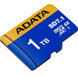 ADATA Premier Extreme microSDXC SD7.1 1 TB, Hukommelseskort Blå/Gul