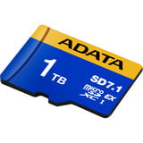 ADATA Premier Extreme microSDXC SD7.1 1 TB, Hukommelseskort Blå/Gul