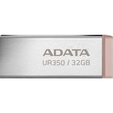 ADATA UR350-32G-RSR/BG, USB-stik nikkel/Brown