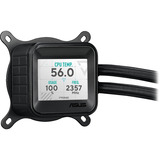 ASUS Prime LC 360 ARGB LCD Processor Alt-i-en væskekøler 12 cm Sort, Vandkøling Sort, Alt-i-en væskekøler, 12 cm, Sort