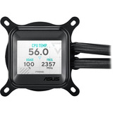 ASUS Prime LC 360 ARGB LCD Processor Alt-i-en væskekøler 12 cm Sort, Vandkøling Sort, Alt-i-en væskekøler, 12 cm, Sort