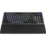 ASUS ROG Azoth 96 HE, Gaming-tastatur Sort, DE-layout, ROG HFX V2