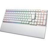 ASUS ROG Strix Scope II 96 Wireless tastatur Spil USB + RF Wireless + Bluetooth QWERTZ Tysk Hvid, Gaming-tastatur Hvid, DE-layout, ROG NX Snow, Kabel & trådløs, USB + RF Wireless + Bluetooth, Mekanisk, QWERTZ, RGB LED, Hvid