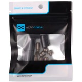 Alphacool Core Push Mounting 17mm M3/M4/UNC 6-32 Set 4x, Montering/montering Sort/Sølv