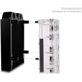 Alphacool Core Push Mounting 17mm M3/M4/UNC 6-32 Set 4x, Montering/montering Sort/Sølv