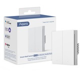 Aqara Smart Wall Switch - Double rocker (Without Neutral), Knappen Hvid
