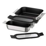 Bosch HEZ9FF030 ovndel & tilbehør Bagesæt Rustfrit stål, Stegepande sæt rustfrit stål/Sort, Bagesæt, Bosch, Ovn, Rustfrit stål, 3 stk