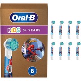 Braun Oral-B Kids Spiderman 8 stk, Børstehoved Hvid