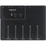 DeLOCK 64098 drev dockingstation USB 3.2 Gen 1 (3.1 Gen 1) Type-B Sort, Docking station Sort, HDD, SSD, Serial ATA III, 2.5", USB 3.2 Gen 1 (3.1 Gen 1) Type-B, 5 Gbit/sek., Sort