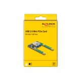 DeLOCK Delock Mini PCIe I/O 1 x USB 2.0 Typ-A Buchse 