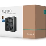 DeepCool R-PL800D-FC0B-EU-V2, PC strømforsyning Sort