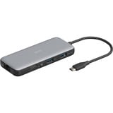 Digitus 7-ports USB-C dockingstation, Docking station grå/Sort