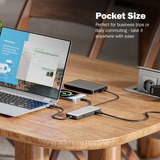 Digitus 7-ports USB-C dockingstation, Docking station grå/Sort