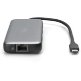 Digitus 7-ports USB-C dockingstation, Docking station grå/Sort
