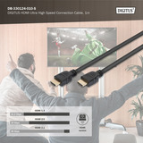 Digitus DB-330124-010-S, Kabel Sort