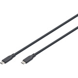 Digitus USB4 Gen 2x2 silikone tilslutningskabel USB-C > USB-C Sort
