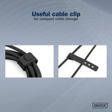 Digitus USB4 Gen 2x2 silikone tilslutningskabel USB-C > USB-C Sort