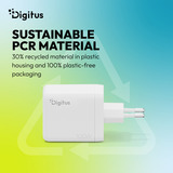 Digitus USB GaN Oplader 100W, 2x USB-C, 1x USB-A 