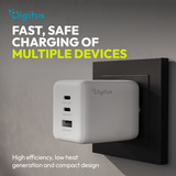 Digitus USB GaN Oplader 100W, 2x USB-C, 1x USB-A 