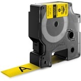Dymo Rhino industrielle varmekrympbare kabelmærkningsrør | 19 mm x 1,5 m | Sort tekst på gul | til Rhino-mærkningsmaskiner, Heat shrink labels 5 m | Sort tekst på gul | til Rhino-mærkningsmaskiner, Sort på gul, Flerfarvet, -55 - 135 °C, UL 224, MIL-STD-202G, MIL-81531, SAE-DTL 23053/5 (1, 3), DYMO, Rhino