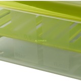 Emsa CLIP & GO XL Frokostbeholder 1,3 L Grøn, Transparent 1 stk, Lunch-Box gennemsigtig/Grøn, Frokostbeholder, Voksen, Grøn, Transparent, Monokromatisk, Firkant, Tyskland