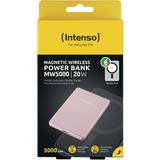 Intenso Magnetisk trådløs powerbank MW5000 Rosé, Power Bank Rosa