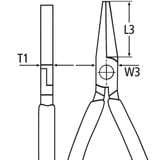 KNIPEX Fladtang 20 01 160, Gripper Rød