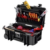 KNIPEX Værktøjskasse "Robust26 Move" sanitær, 17 dele, Værktøjssæt Sort