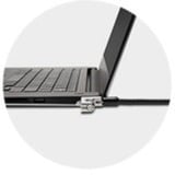 Kensington Slim kombination Laptop lås (25 stk.), Slot Sort/Sølv, 1,8 m, Kensington, Kombinationslås, Sort