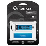 Kingston IronKey Keypad 200 16 GB, USB-stik 