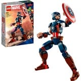 LEGO Marvel Super Heroes Byg selv-figur af Captain America, Bygge legetøj Byggesæt, 8 År, Plast, 310 stk, 345 g