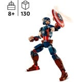LEGO Marvel Super Heroes Byg selv-figur af Captain America, Bygge legetøj Byggesæt, 8 År, Plast, 310 stk, 345 g