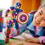 LEGO Marvel Super Heroes Byg selv-figur af Captain America, Bygge legetøj Byggesæt, 8 År, Plast, 310 stk, 345 g