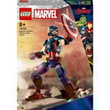 LEGO Marvel Super Heroes Byg selv-figur af Captain America, Bygge legetøj Byggesæt, 8 År, Plast, 310 stk, 345 g