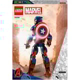 LEGO Marvel Super Heroes Byg selv-figur af Captain America, Bygge legetøj Byggesæt, 8 År, Plast, 310 stk, 345 g