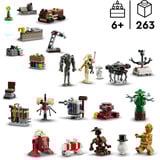 LEGO Star Wars Julekalender 2025, Bygge legetøj Byggesæt, 6 År, Plast, 263 stk, 387 g