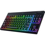 Razer BlackWidow V4 Low-Profile TKL HyperSpeed, Gaming-tastatur Sort, DE-layout, Razer Low-Profile Orange