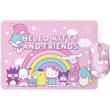Razer Hello Kitty and Friends Edition mus Højre hånd USB Type-A Optisk 6400 dpi, Gaming mus Rosa/multi-coloured, Højre hånd, Optisk, USB Type-A, 6400 dpi, Flerfarvet