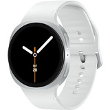 Samsung Galaxy Watch 8 3,81 cm (1.5") AMOLED 44 mm Digital 480 x 480 pixel Berøringsskærm Sølv Wi-Fi GPS (satellit), SmartWatch Sølv, 3,81 cm (1.5"), AMOLED, Berøringsskærm, 32 GB, GPS (satellit), 34 g
